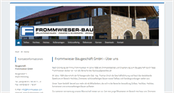 Desktop Screenshot of frommwieser.com